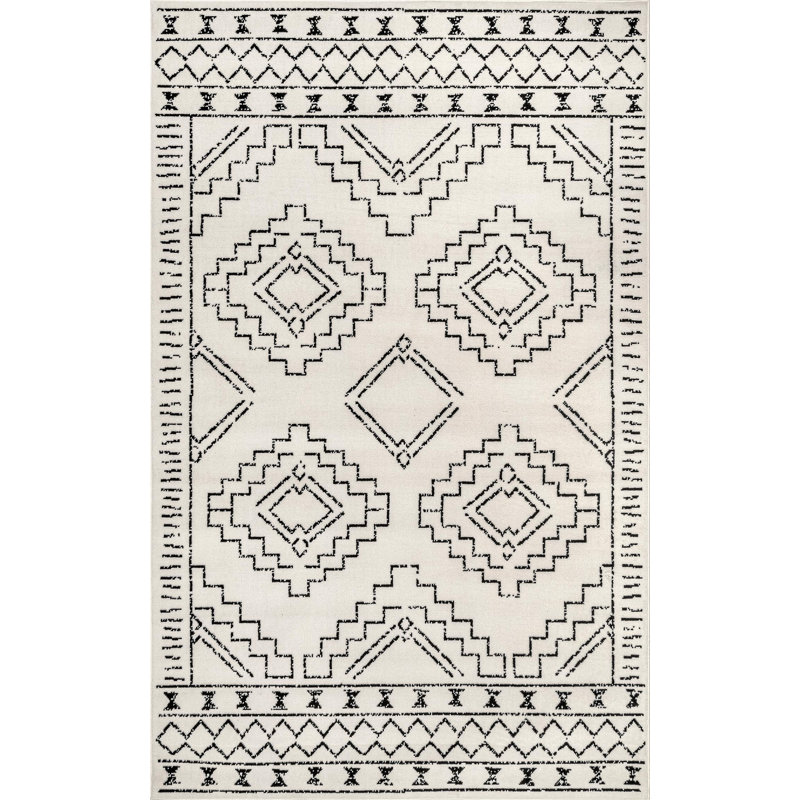 Tapis gris anthracite Lynda, Rectangle 6 pi 7 po x 9 pi