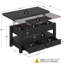 Table basse à plateau relevable avec rangement, table basse multifonctionnelle convertible en table de salle à manger ou bureau, avec conception à fente relevable, compartiments et tiroirs cachés pour le salon ou le bureau personnel-558917302