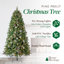 Home Heritage 7' Prelit Artificial Christmas Tree 600 LEDs, Pinecones & Glitter-414043645
