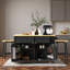Grand îlot de cuisine roulant avec 2 tabourets de bar, abattant, prise de courant, supports de rangement internes, 5 supports latéraux ouverts, 2 tiroirs-763693058