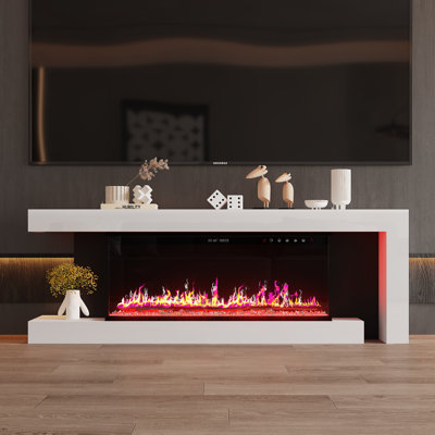 Electronic Fireplace With TV Stand