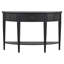 Table courbée moderne en U pour diverses pièces. 3 tiroirs et 1 tablette. Style élégant avec fabrication. Facile à assembler. Matériaux assurés. Solution de rangement pratique.