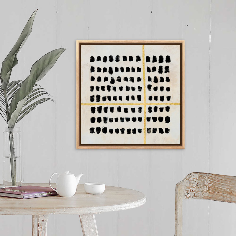 Time - Reproduction d'art sur toile, H 21,25 po x l 21,25 po x P 1,75 po, Toile à cadre flottant naturel, Naturel flottant