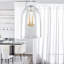 23cm H Glass Pendant Shade in White