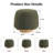 Contemporary Round Upholstered Ottoman with Soft Teddy Fabric and Padded Seat-200983987