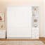 Lit escamotable Queen Size avec armoire de rangement latérale réversible-1960407598