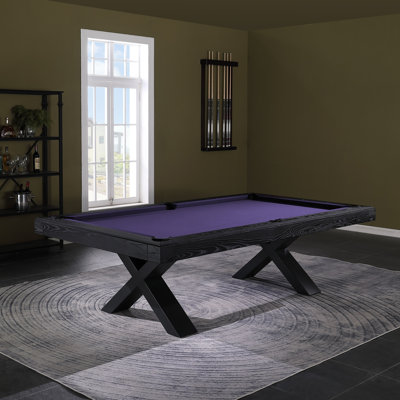 Texas II 8' Slate Pool Table with Steel Legs