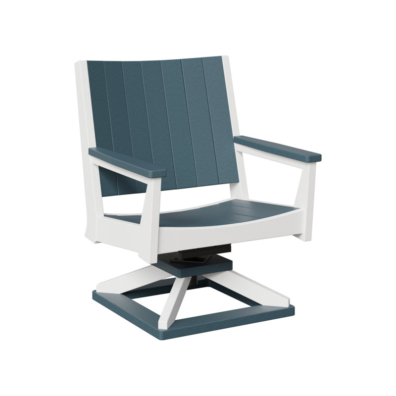 Chaise berçante pivotante berlinois berlinois berlin, Ardoise / blanc