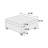 Square Chenille Cocktail Ottoman-1529697617