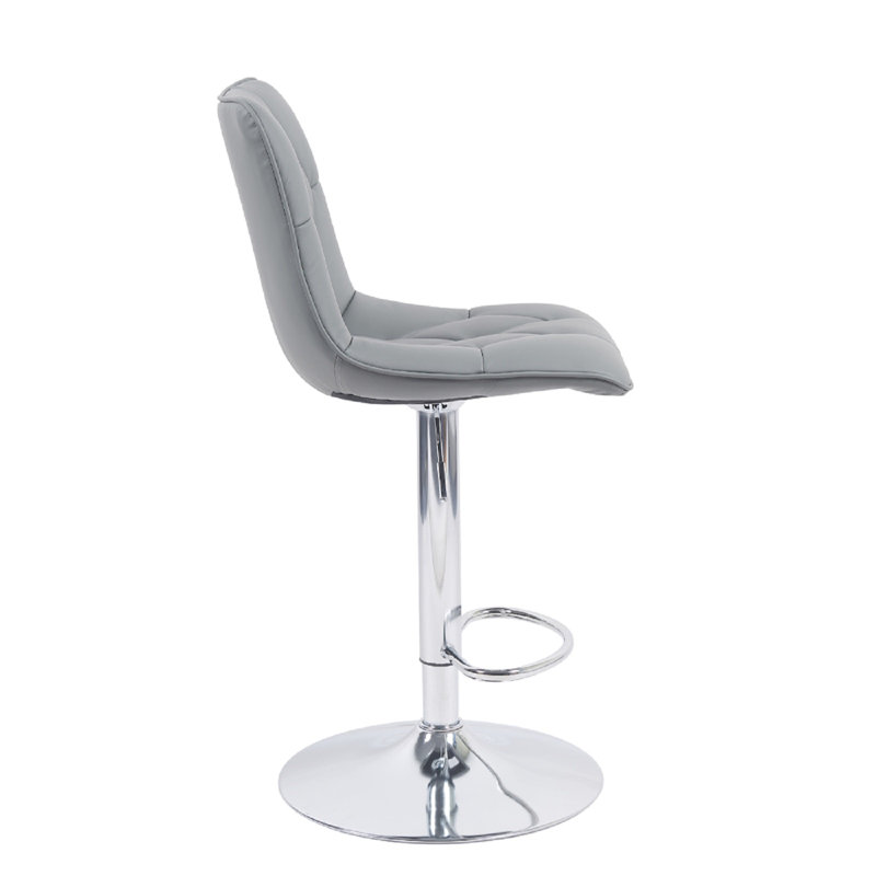 Arnet Pu Bar Stool 2pcs Black, Grey