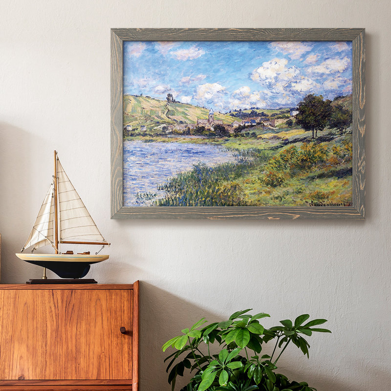 Vetheuil, Paysage, 1879, reproduction d'art sur toile, Gris, H 28 po x l 42 po