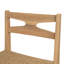 Ensemble de salle à manger moderne en bois d'acacia avec chaises en osier tissé et table à lattes extensible Ziven-136125302-136125301