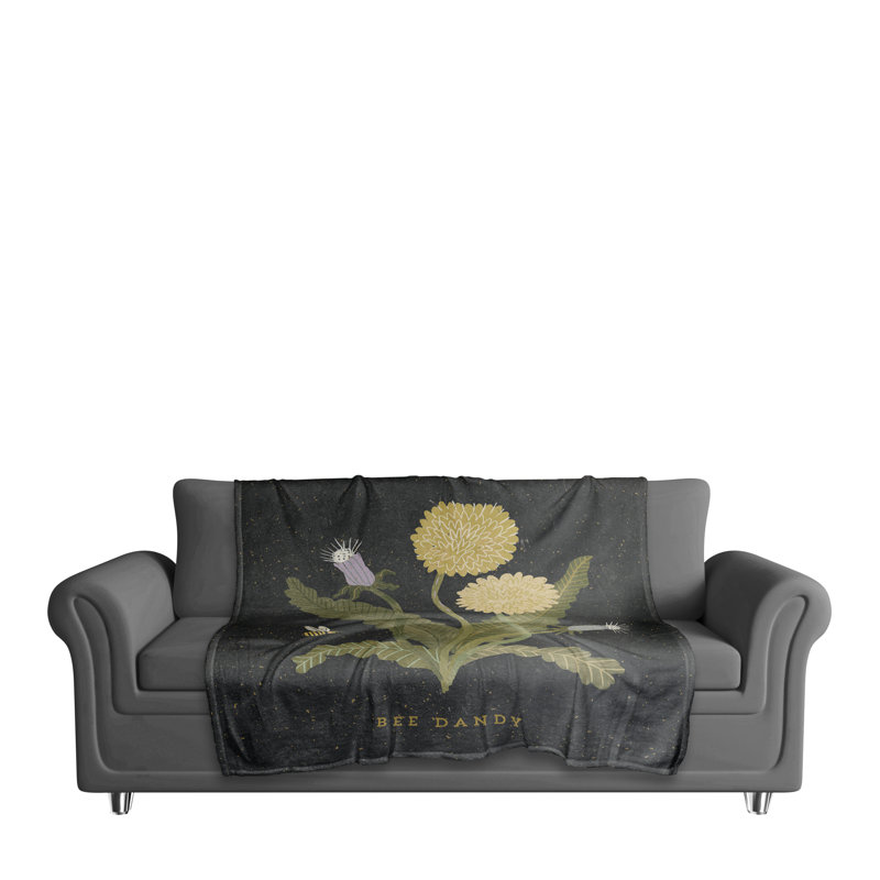 Jeté en molleton Bee Dandy Dandelion