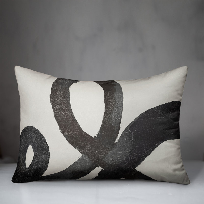 Abstract Reversible Throw Pillow