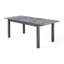 Table de salle à manger extensible gris foncé