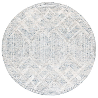 Pine Hand Tufted Wool;Cotton Geometric Rug