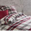 Lech Flannel Chequered Duvet Cover Set with Pillow Shams Included
