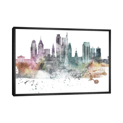 Philadelphia Pastel Skylines - Print on Canvas