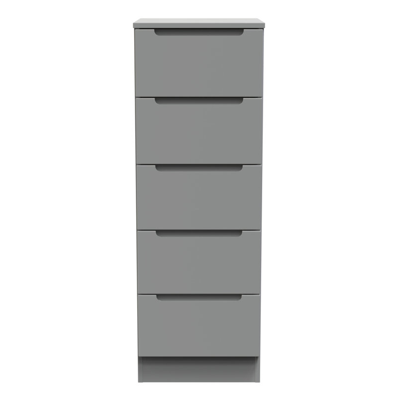 Bisma 37cm W Manufactured Wood Bedside Table, Grey