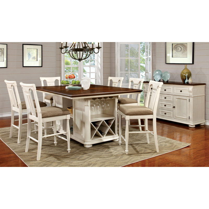 Tabouret de comptoir 26 po Arlien, Blanc crème