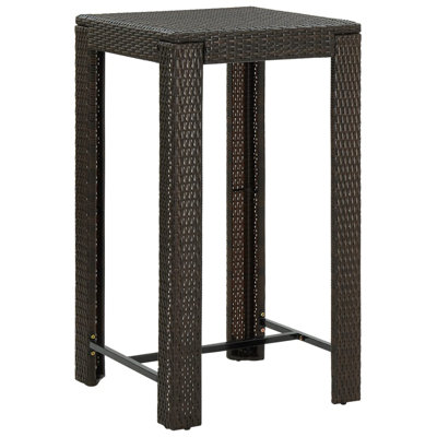 Adhern Square Outdoor Bar Table , 60.5cm cm W 60.5cm cm D