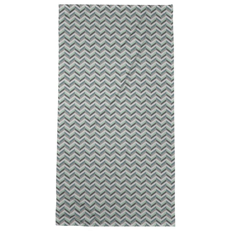 Katelyn Elizabeth Cotton Blend Beach Towel, Green/Gray