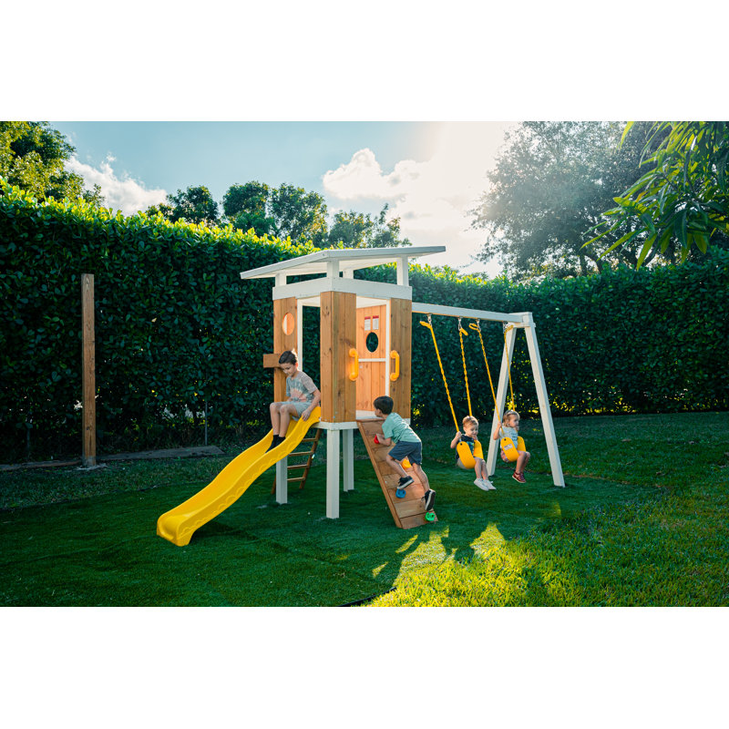 Avenlur Pine Swing Set with 2 Swing(s) , 1 Slide(s)