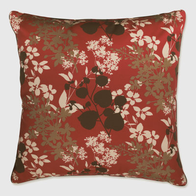 Floral Outdoor Reversible Throw Pillow