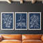 «Foliage Chintz I», ensemble de 3 peintures sur toile encadrées-1773229194-1773229213