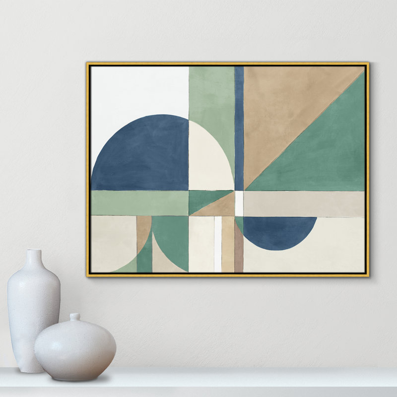 Toile à cadre flottant, H 31,5 po x l 41,5 po x P 2 po, Cadre doré