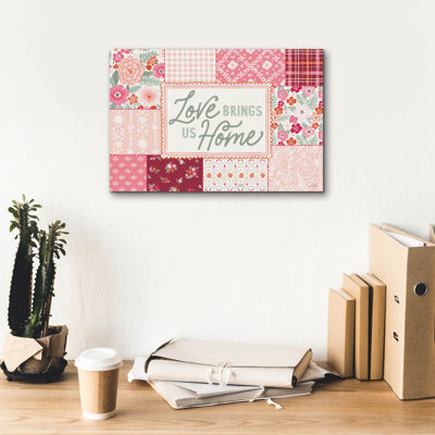 «Blooming Hearts 1» par Laura Marshall, art mural sur toile