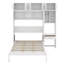 Lit escamotable double pleine grandeur avec bureau