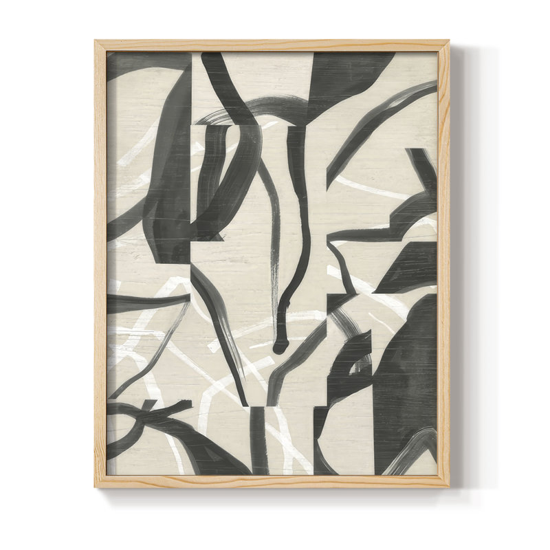 "Ink Maze I", Naturel, H 21 po x l 17 po