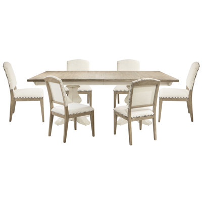 Marlys Extendable Pedestal Dining Set