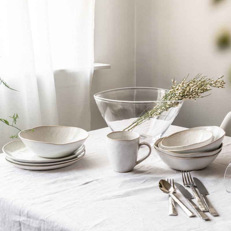 Burlington Handmade Stoneware Dinner Plate, Cloud
