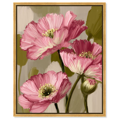 "Wild Poppies II", reproduction sur toile encadrée par Art Remedy, cadre doré, 36 x 45