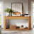 Fluted Console Table with Storage Sophisticated Display Design