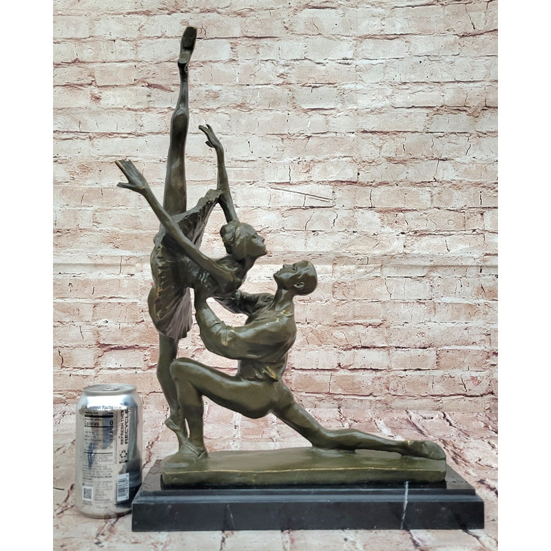 Statue bronze danseurs de ballet - Sculpture de danse élégante par Vitaleh