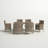 Robbie Rectangular 6 - Person 35.5" Long Dining Set with Cushions