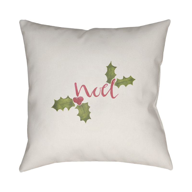 Noel Indoor/Outdoor  Throw Pillow, 20" H x 20" W x 4" D