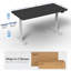 Bureau électrique à moteur simple VIVO avec contrôleur de mémoire à bouton-poussoir-129479310-129479303