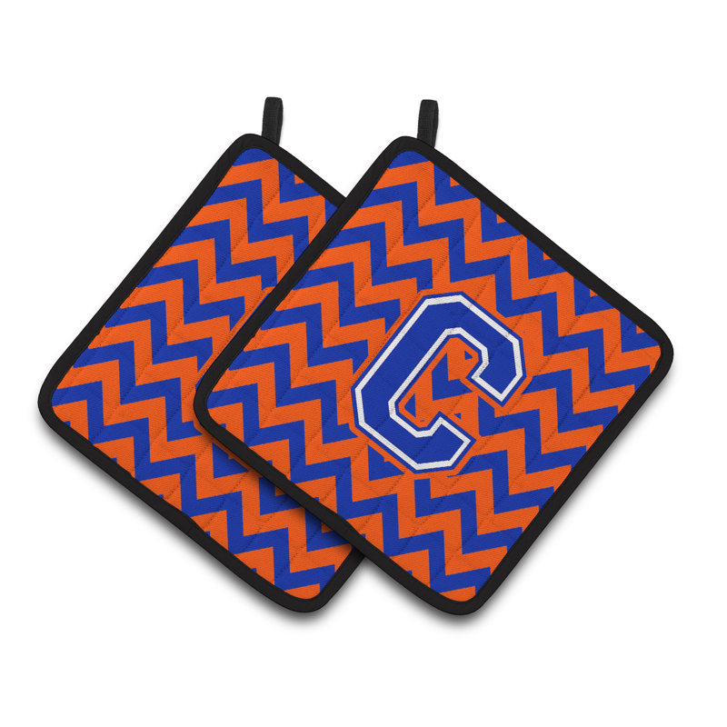 Poignée à chevrons, Orange/bleu, C