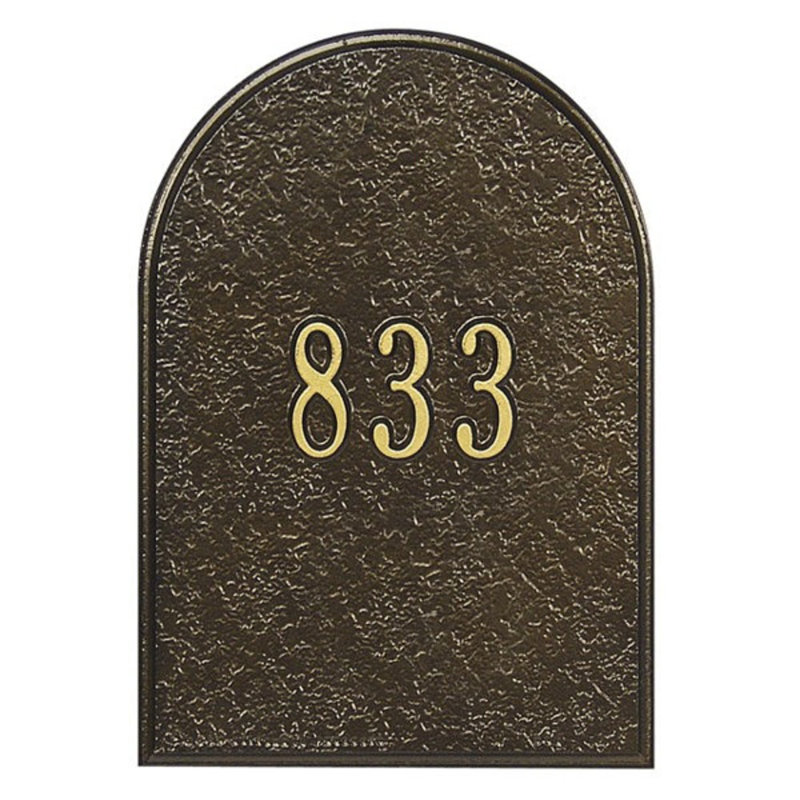 Capitol mailbox door panel - Black/Gold, Yes, Bronze and Gold