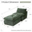 Fauteuil à billes sans accoudoir avec repose-pieds, méridienne rembourrée sans os-1651399885