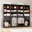 Ensemble de 4 pièces: système de rangement pour garde-robe de 99,2 po avec 4 tiroirs en bois, tablettes réglables et tringle à vêtements-1269030383