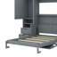 Lit escamotable Murphy avec placard, tiroirs et tablettes-338318465-338318466