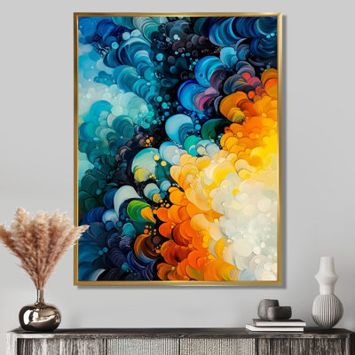 «Octava Colorful Lyrical Abstraction Dream Fragments II», reproduction d'art sur toile encadrée