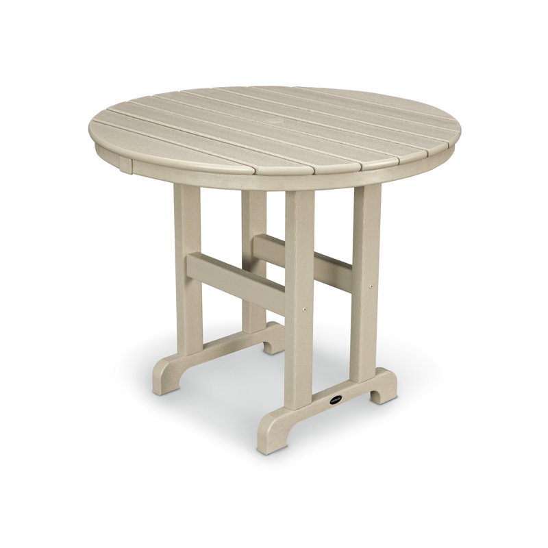 Table de salle à manger POLYWOOD, Sable, 48 po