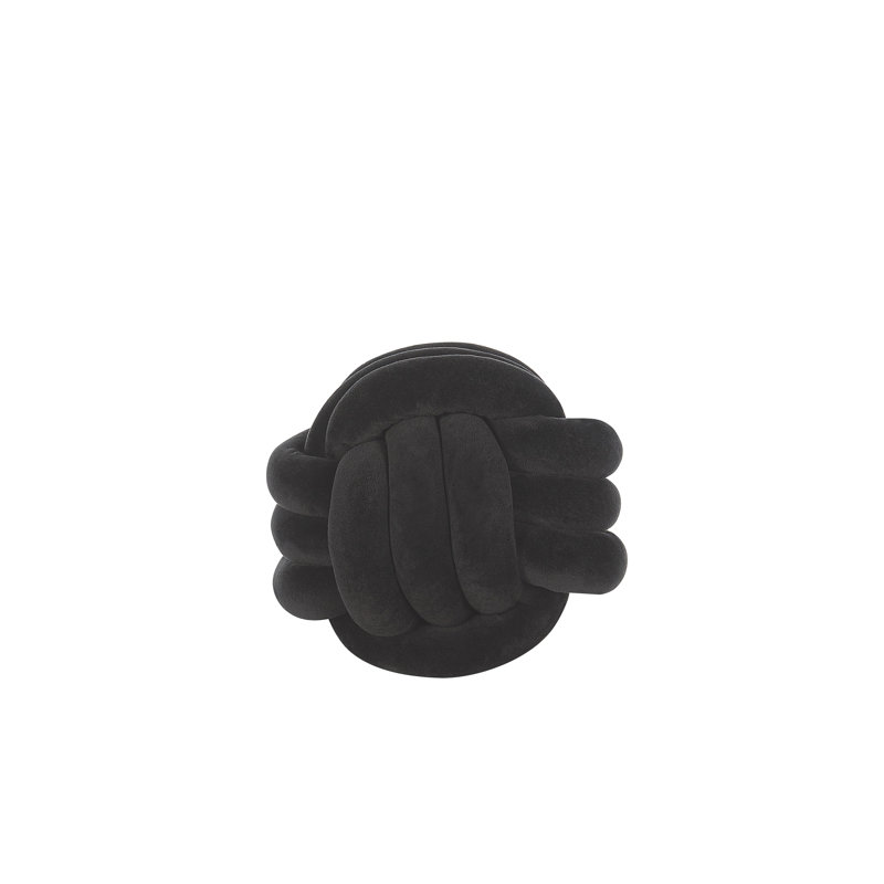 Fowlerville Novelty Throw Cushion, Black