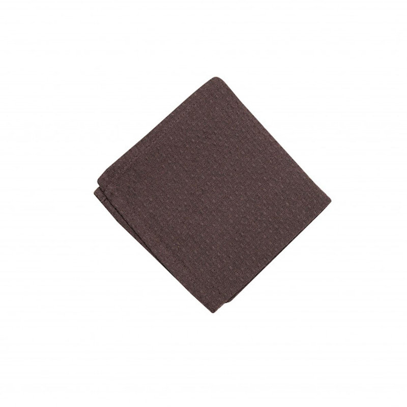 Ensemble de 6 torchons brun chocolat